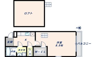 エトワール喜里川の物件間取画像